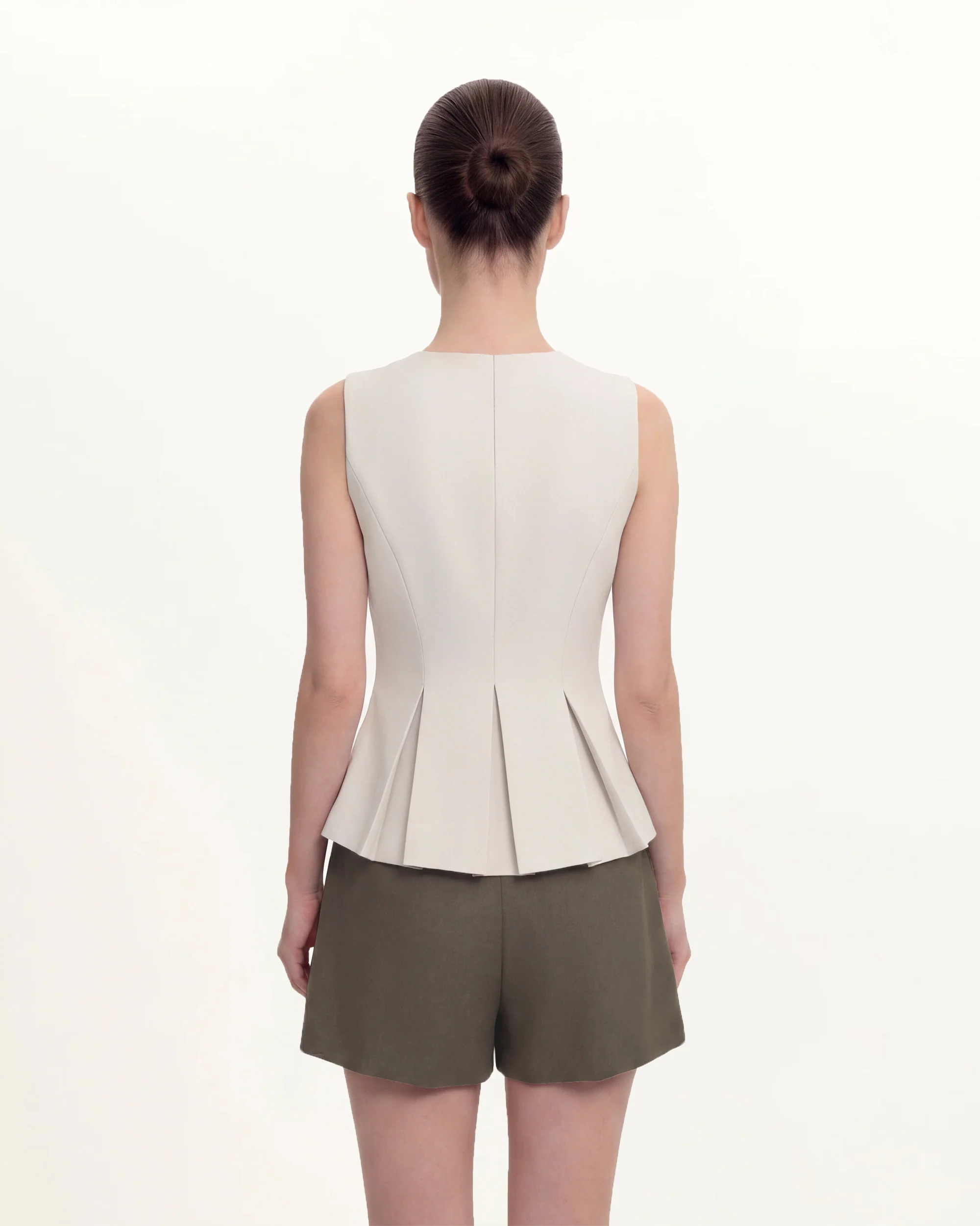 Structured Seam Round - Beige - Image 5