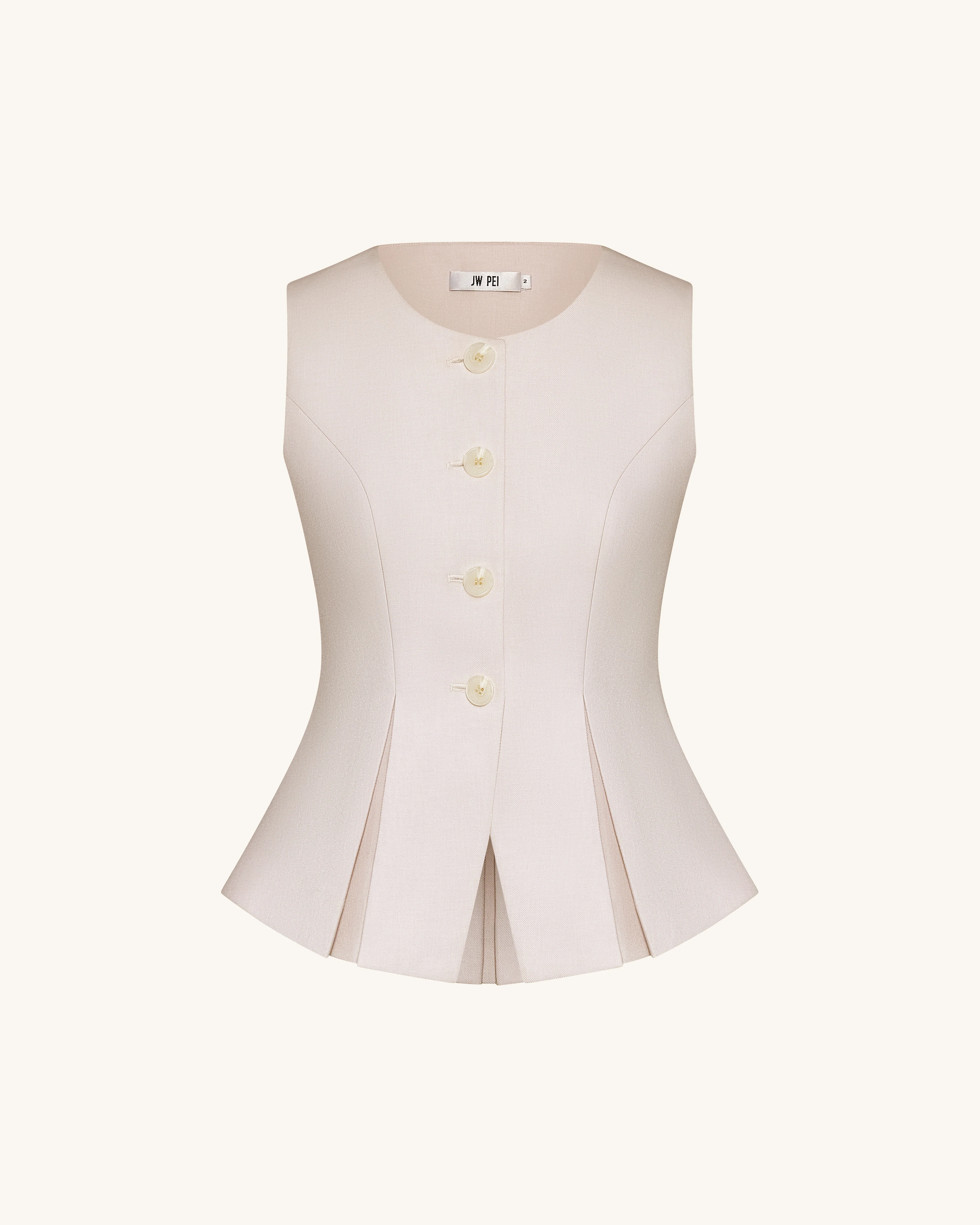 Structured Seam Round - Beige - Image 6
