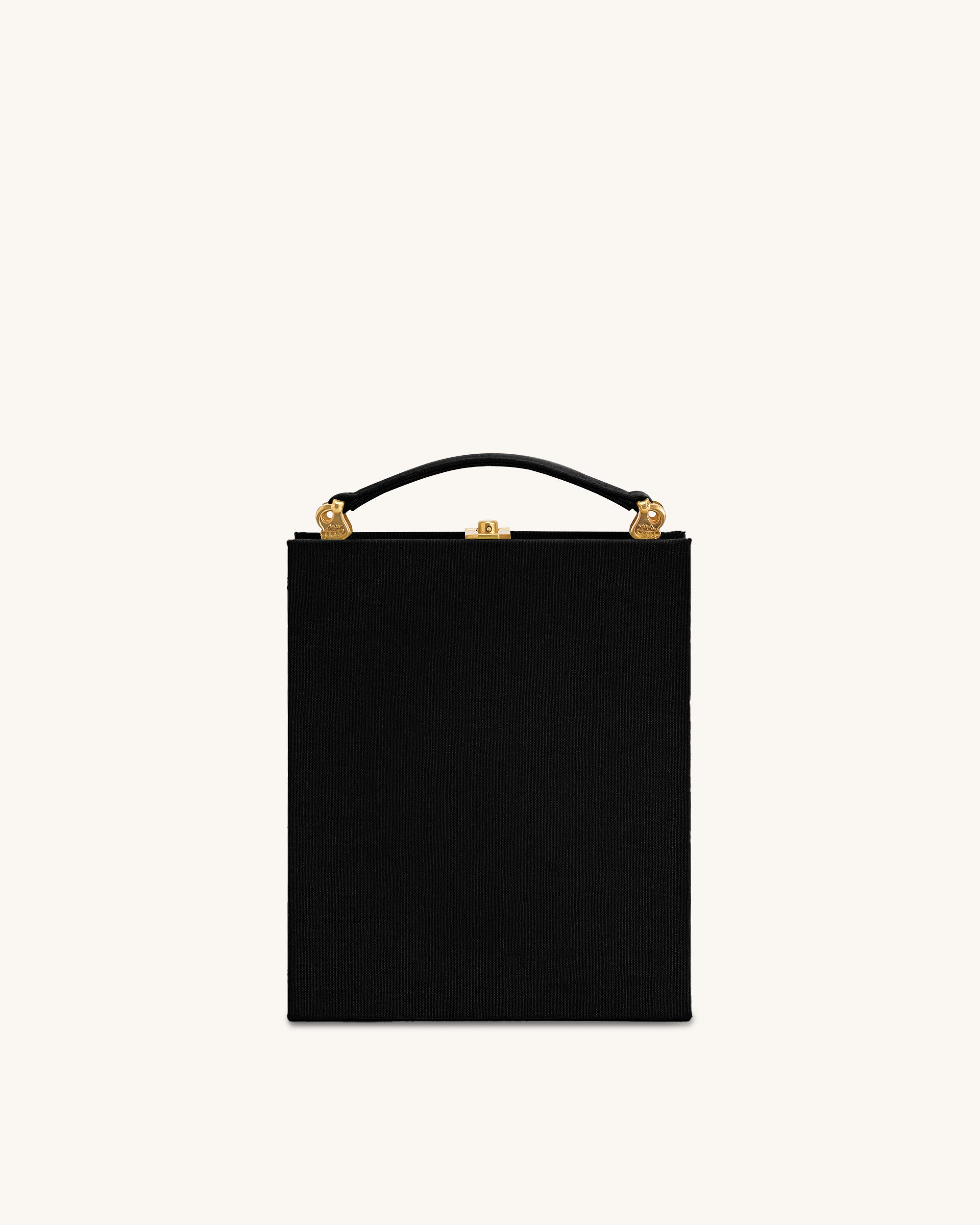 Taya-Puppy Pattern Book Shape Clutch Bag - Black - Image 3