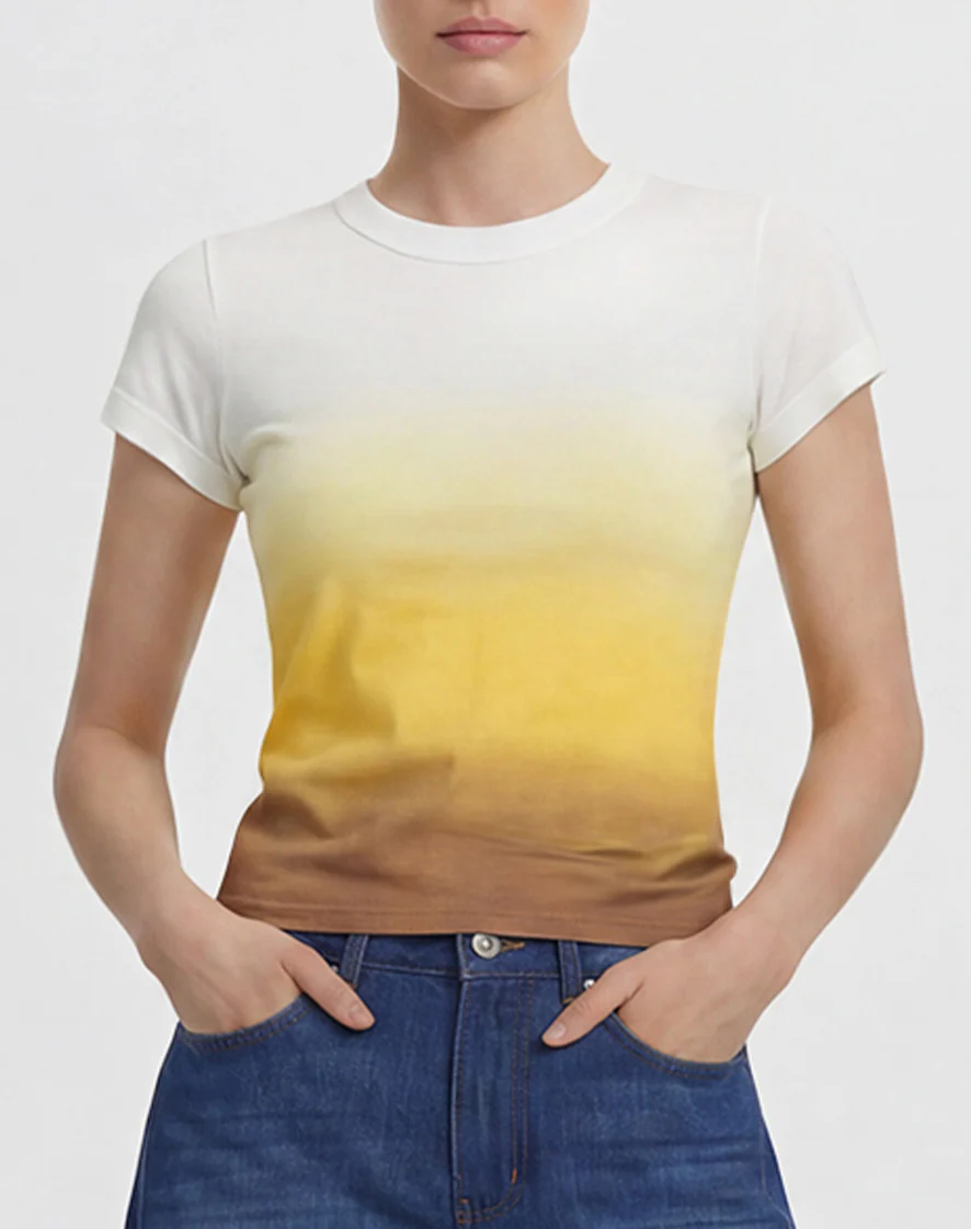 The Slacker Fade Out T-shirt - Desert Sunset - Image 2