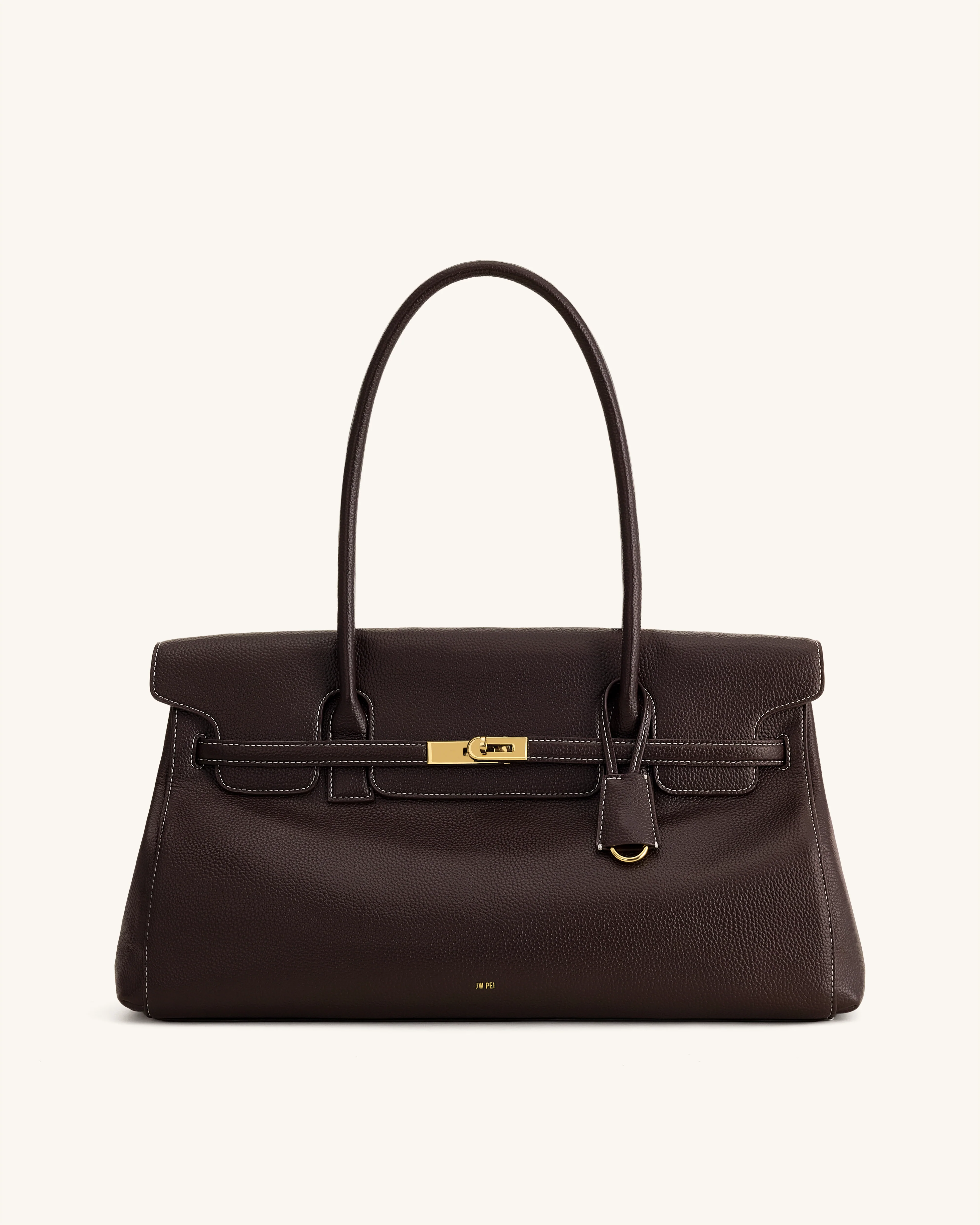 Yara Large Shoulder Bag - Dark Brown