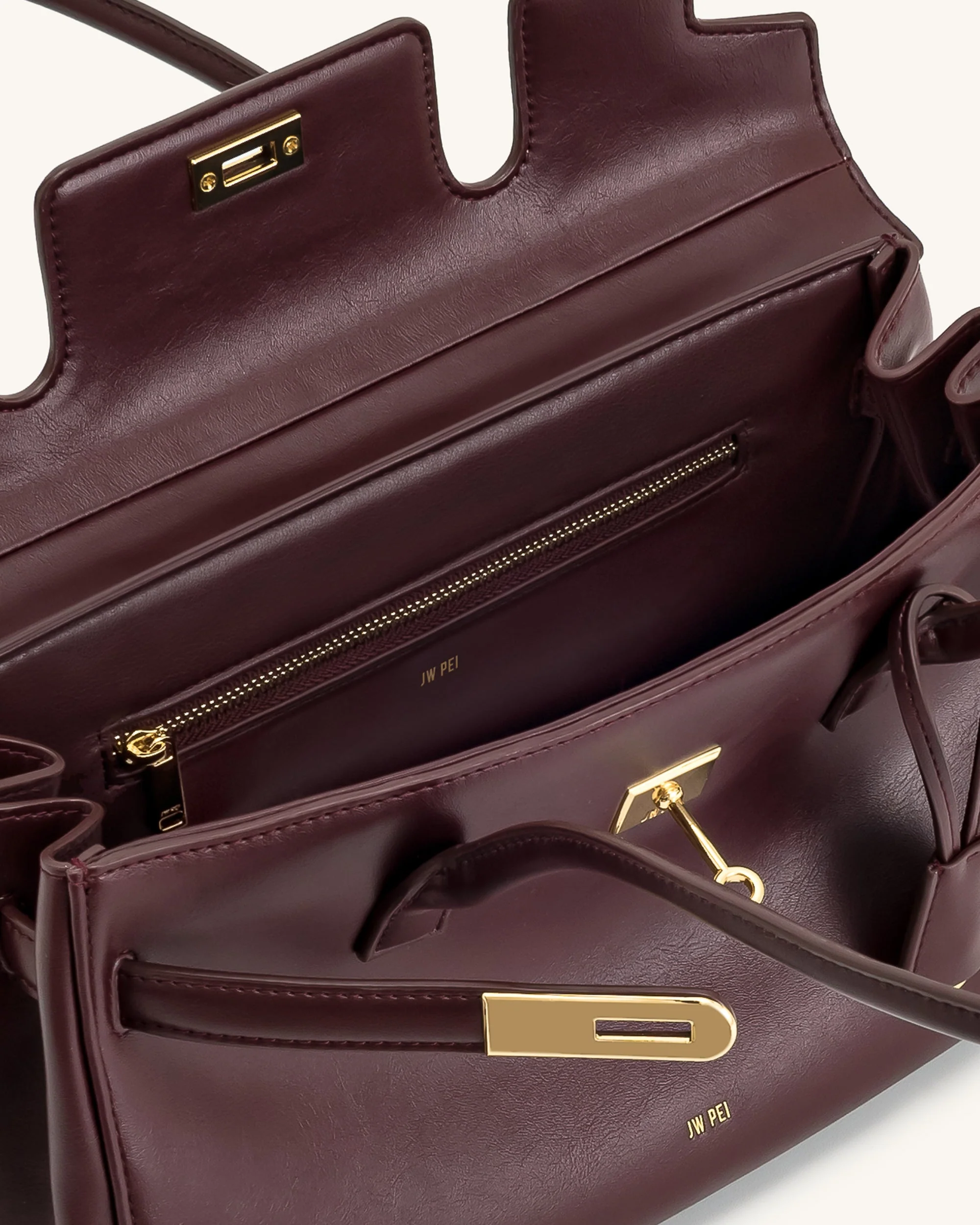 Yara Shoulder Bag - Deep Burgundy - Image 5