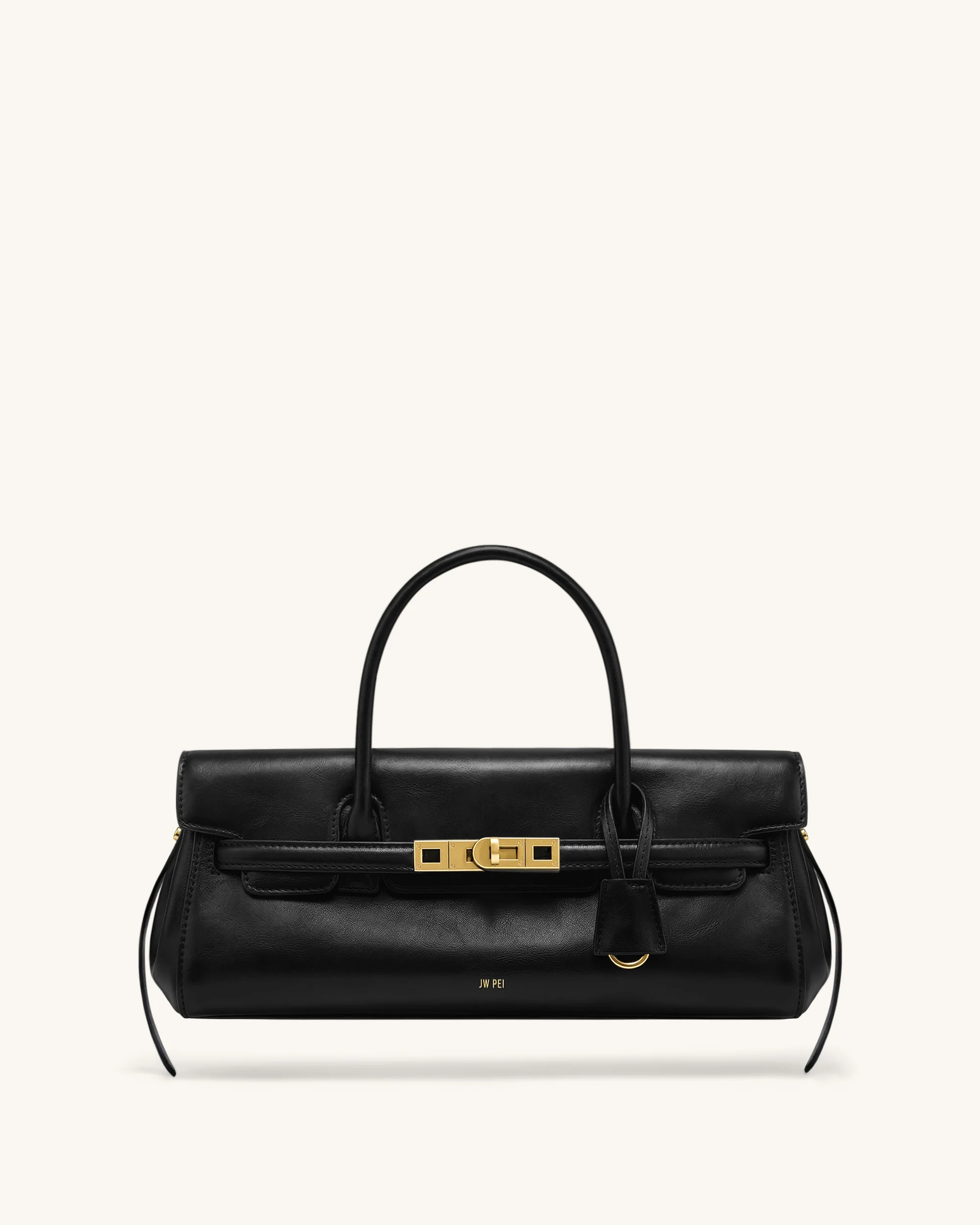 Yara Small Top Handle Shoulder Bag - Black