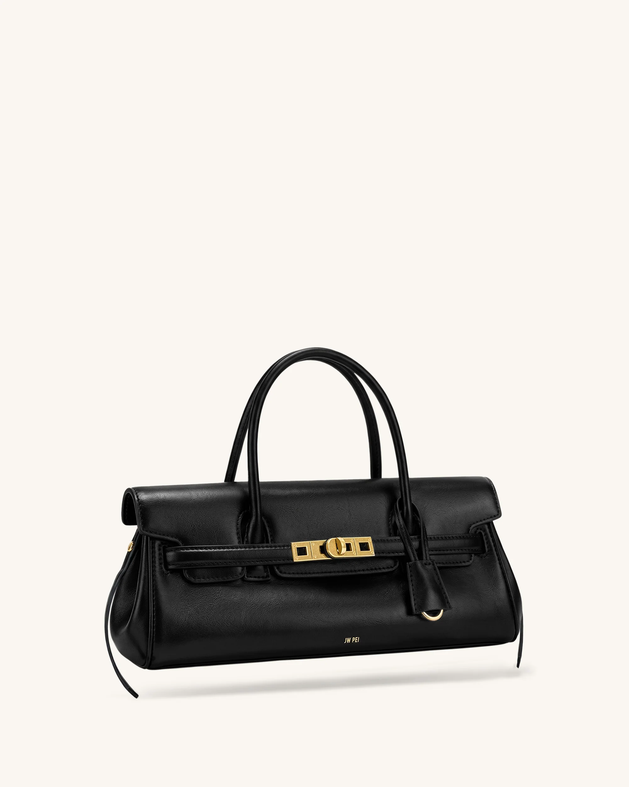 Yara Small Top Handle Shoulder Bag - Black - Image 2