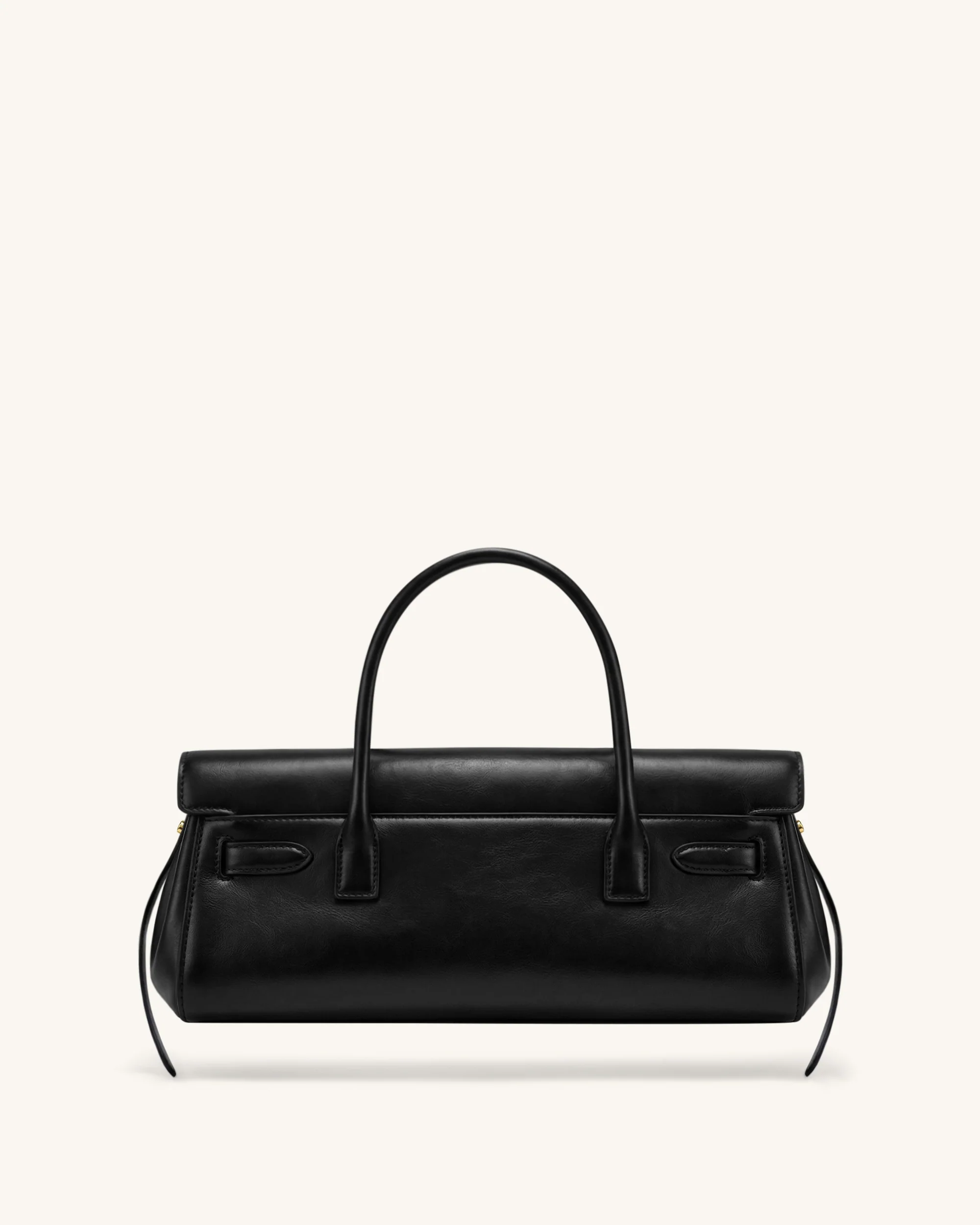 Yara Small Top Handle Shoulder Bag - Black - Image 3
