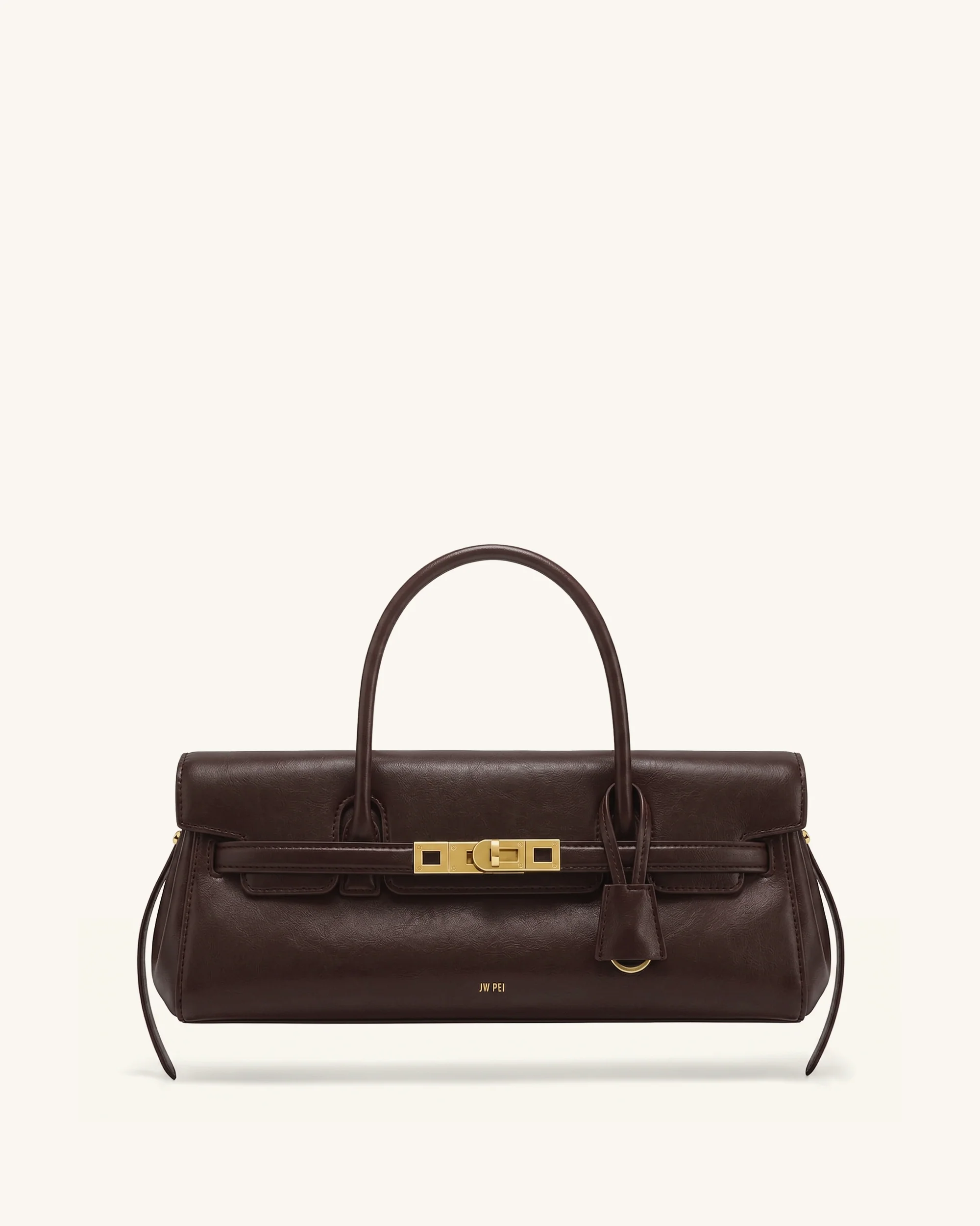 Yara Small Top Handle Shoulder Bag - Deep Coffee